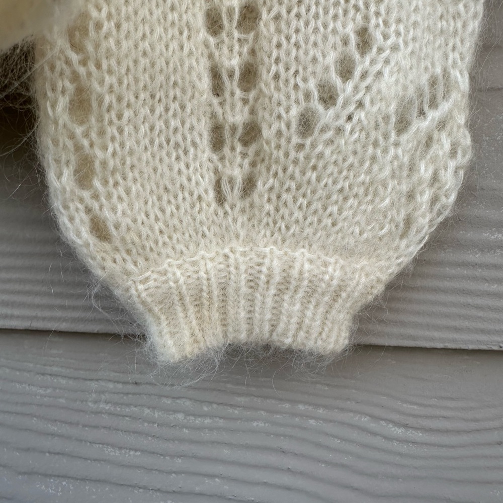 La Maille Sezane Paris Wool and Kid Mohair Cardigan - Picture 6 of 10